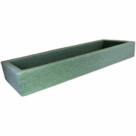 BLOOMERS EMSCO Group 38in Low Profile Trough Planter, Jade Green Granite 2421-1